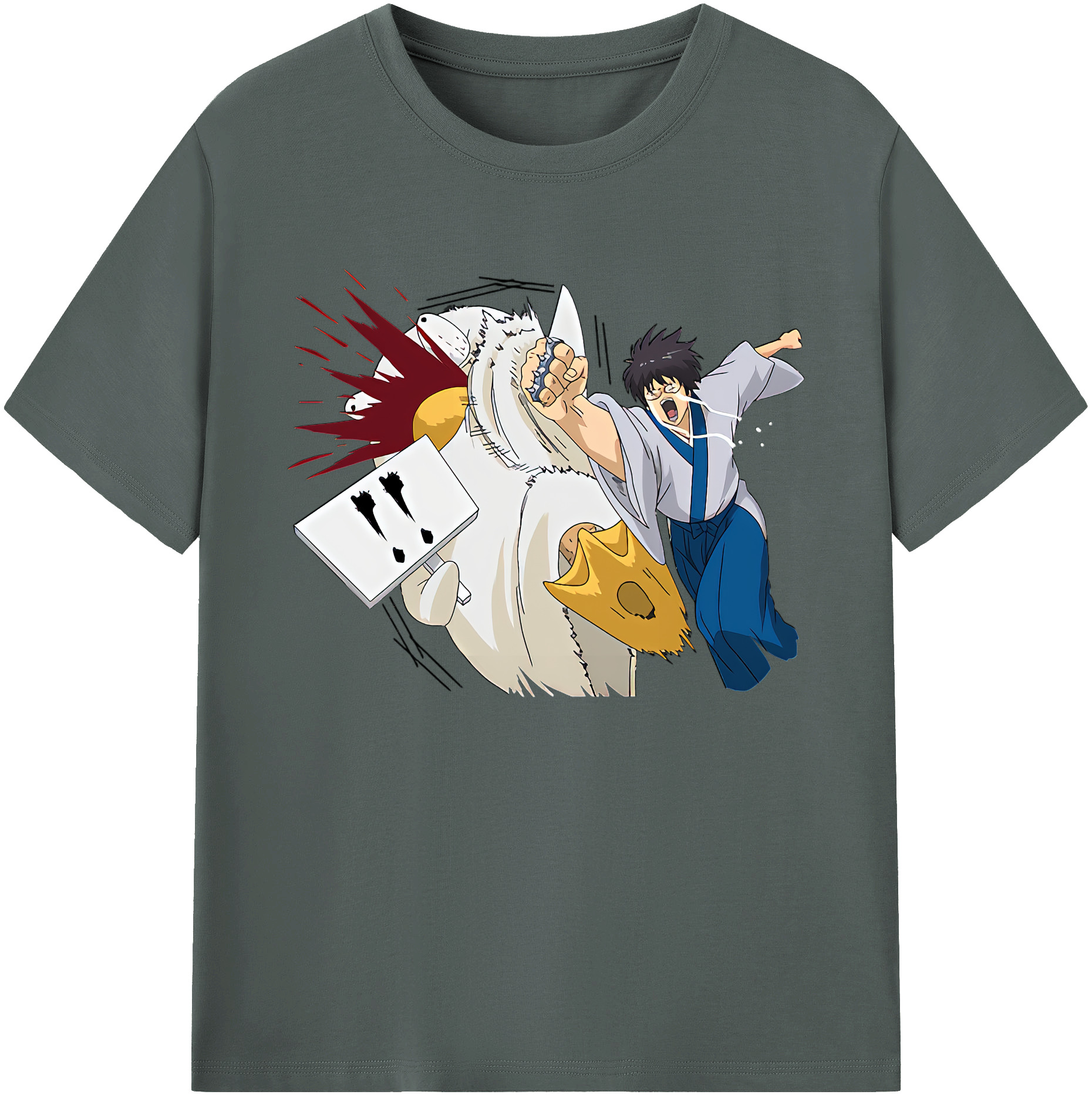 （画像用） ぎんたま 坂田銀時（さかたぎんとき） 神楽 志村新八（しむら しんぱち） GINTAMA Sakata Gintoki Kagura Shimura Shinpachi 綿100％ メンズ半袖Tシャツ｜肌触りやわらか＆通気性